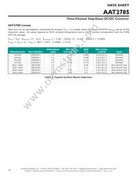 AAT2785IRN-AAA-000 Datasheet Page 20