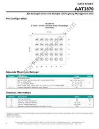 AAT2870IUW-T1 Datasheet Page 4