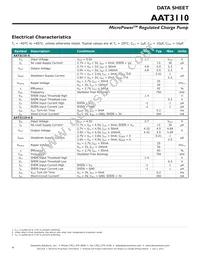 AAT3110IGU-5.0-T1 Datasheet Page 4