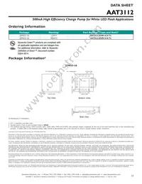 AAT3112IVN-5.0-T1 Datasheet Page 15