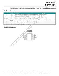 AAT3122ITP-T1 Datasheet Page 2