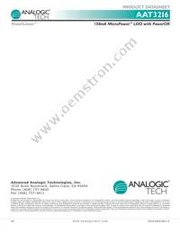 AAT3216IGV-1.2-T1 Datasheet Page 16