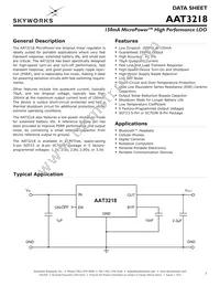 AAT3218IGV-3.0-T1 Datasheet Cover