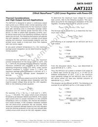 AAT3223IGU-3.3-T1 Datasheet Page 12