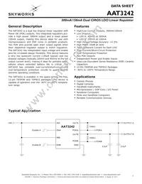 AAT3242IWP-IQ-T1 Datasheet Cover