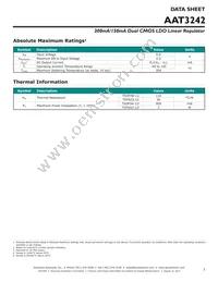 AAT3242IWP-IQ-T1 Datasheet Page 3