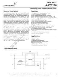 AAT3258ITS-3.3-R-T1 Datasheet Cover