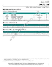 AAT3258ITS-3.3-R-T1 Datasheet Page 3
