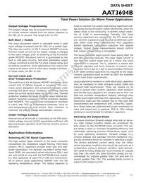 AAT3604BISK-T1 Datasheet Page 21