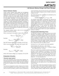 AAT3672IWO-4.2-3-T1 Datasheet Page 20