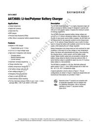 AAT3685IWP-4.2-T1 Datasheet Cover