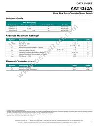 AAT4252AITP-3-T1 Datasheet Page 3