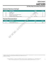 AAT4285IJS-3-T1 Datasheet Page 3