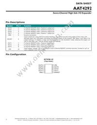 AAT4292IJQ-T1 Datasheet Page 2