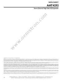 AAT4292IJQ-T1 Datasheet Page 16