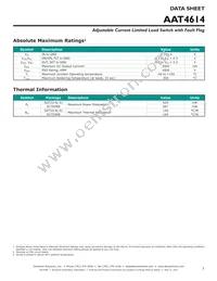 AAT4614IJS-2-T1 Datasheet Page 3