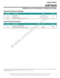 AAT4620ITP-T1 Datasheet Page 3