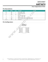 AAT4674ITP-1-T1 Datasheet Page 2