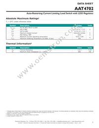 AAT4702IXS-T1 Datasheet Page 3