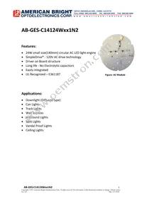 AB-GES-C14124W301N2 Datasheet Cover