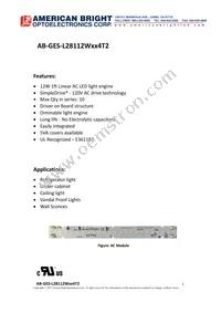 AB-GES-L28112W504T2 Datasheet Cover