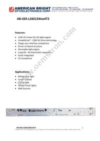 AB-GES-L28212W504T2 Datasheet Cover