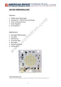 AB-GES-R08236W501N2 Datasheet Cover