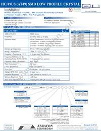 ABLS-8.000MHZ-30-B4-T Datasheet Cover