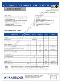 ABM10-166-12.000MHZ-T3 Datasheet Cover