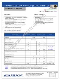 ABM10-167-12.000MHZ-T3 Datasheet Cover