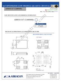 ABM10-167-12.000MHZ-T3 Datasheet Page 2
