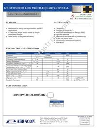 ABM11W-101-32.0000MHZ-T3 Cover