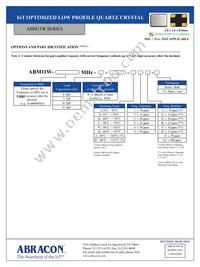 ABM11W-19.9680MHZ-4-J1Z-T3 Datasheet Page 2