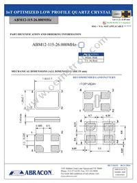 ABM12-115-26.000MHZ-T3 Datasheet Page 2