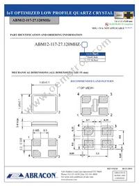 ABM12-117-27.120MHZ-T3 Datasheet Page 2