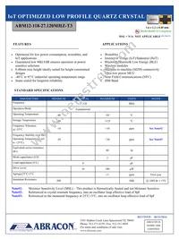 ABM12-118-27.120MHZ-T3 Datasheet Cover