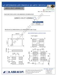 ABM12-118-27.120MHZ-T3 Datasheet Page 2
