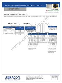 ABM12W-40.6100MHZ-4-J1Z-T3 Datasheet Page 2