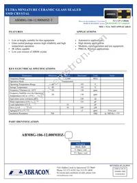 ABM8G-106-12.000MHZ-T Datasheet Cover