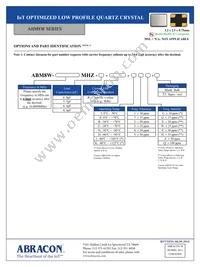 ABM8W-54.0000MHZ-4-J1Z-T3 Datasheet Page 2
