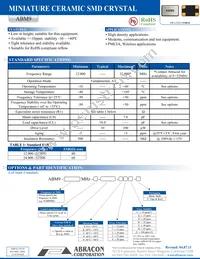 ABM9-12.000MHZ-10-D1Y-T Datasheet Cover
