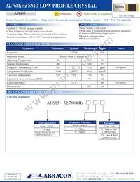 ABS05-32.768KHZ-T Datasheet Cover