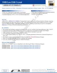 ABS06-107-32.768KHZ-T Datasheet Cover