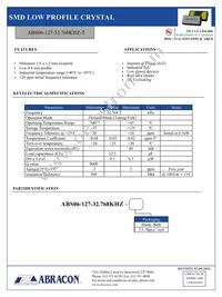 ABS06-127-32.768KHZ-T Datasheet Cover