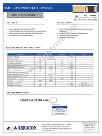 ABS07-166-32.768KHZ-T Datasheet Cover