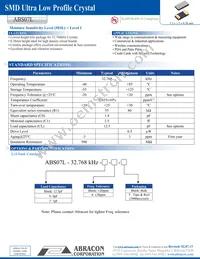 ABS07L-32.768KHZ-T Datasheet Cover