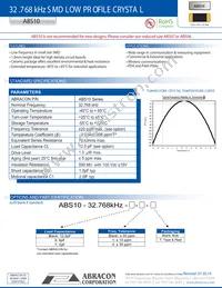 ABS10-32.768KHZ-4-T Datasheet Cover