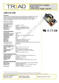 ABU125-240 Datasheet Cover
