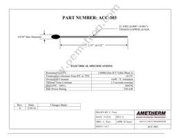 ACC003 Datasheet Cover