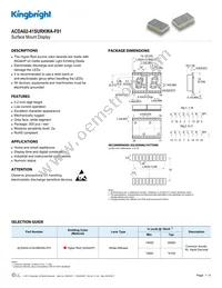 ACDA02-41SURKWA-F01 Datasheet Cover